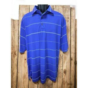 FOOTJOY FJ Men's Purple Striped Polo Golf Shirt Large